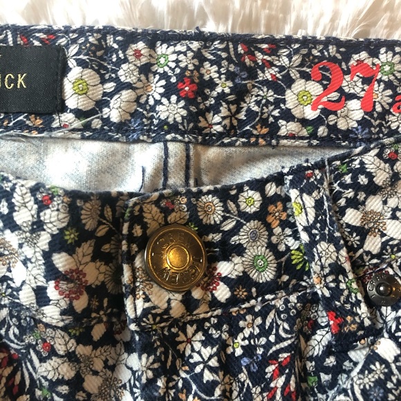 J. Crew Liberty of London Toothpick Floral Jeans - Picture 6 of 7